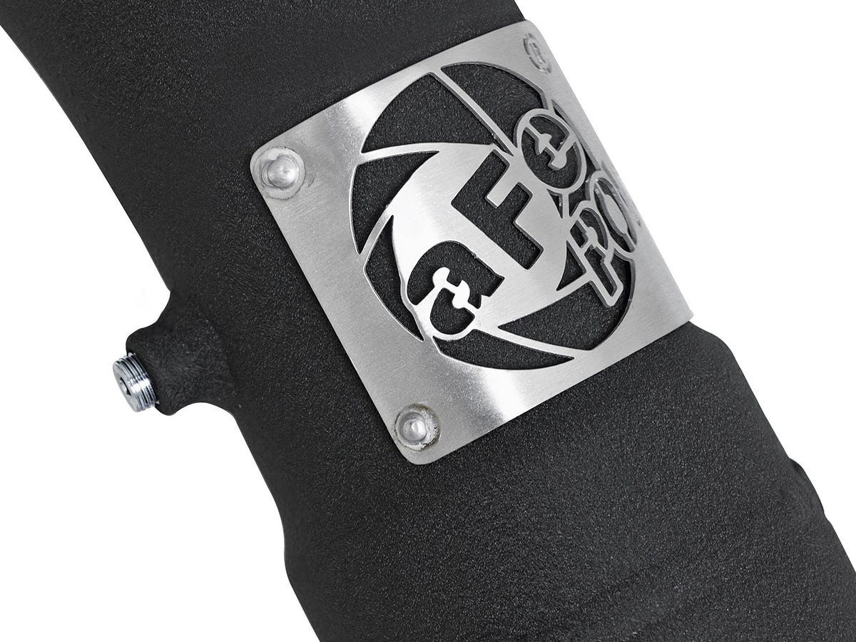 BladeRunner 3-1/2 Inch to 3 Inch Aluminum Cold Charge Pipe Black Ford F-150 Raptor 17-19 V6-3.5L (tt) aFe Power