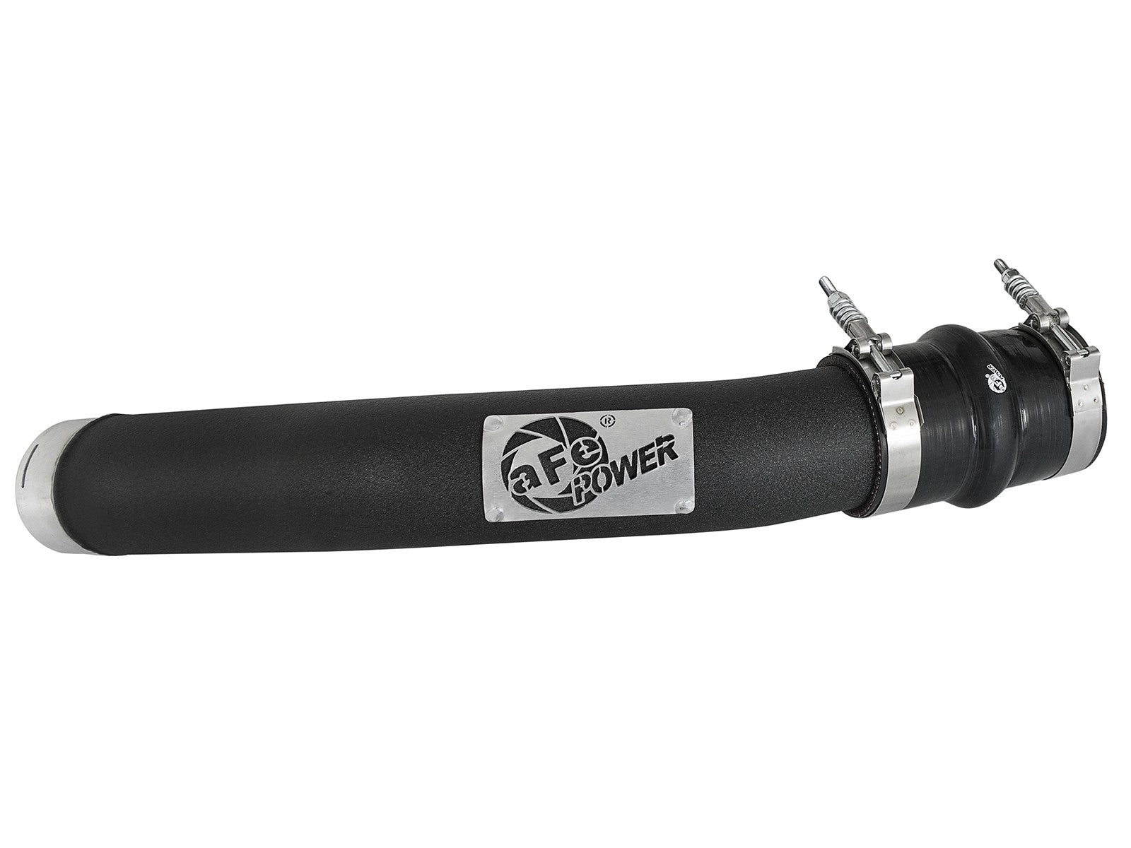 BladeRunner 3 Inch Aluminum Hot Charge Pipe Black Ford Diesel Trucks 17-22 V8-6.7L (td) aFe Power