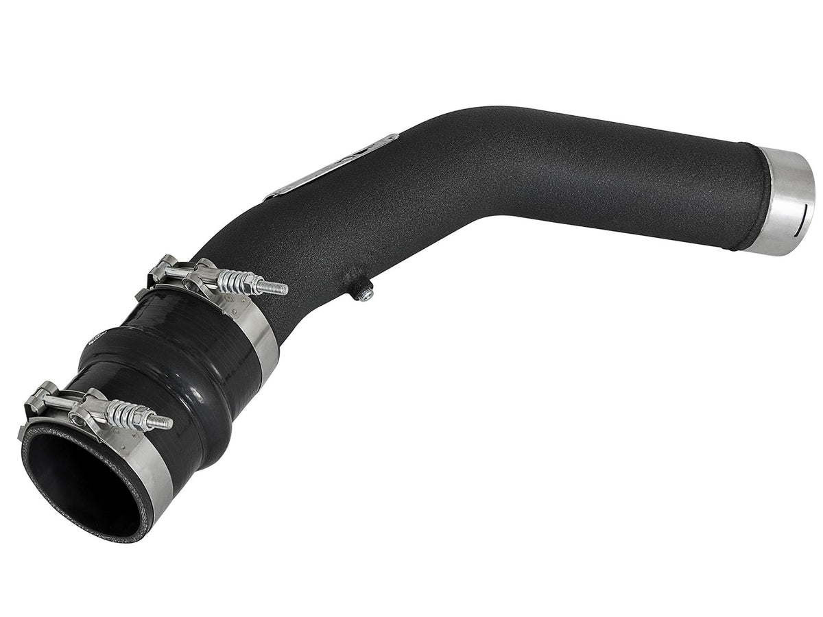 BladeRunner 3 Inch Aluminum Hot Charge Pipe Black Ford Diesel Trucks 17-22 V8-6.7L (td) aFe Power