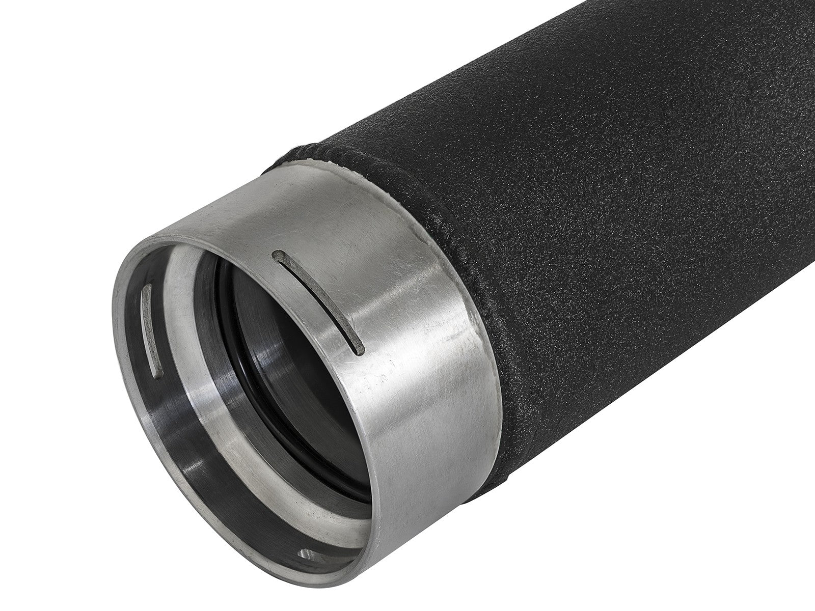 BladeRunner 3 Inch Aluminum Hot Charge Pipe Black Ford Diesel Trucks 17-22 V8-6.7L (td) aFe Power