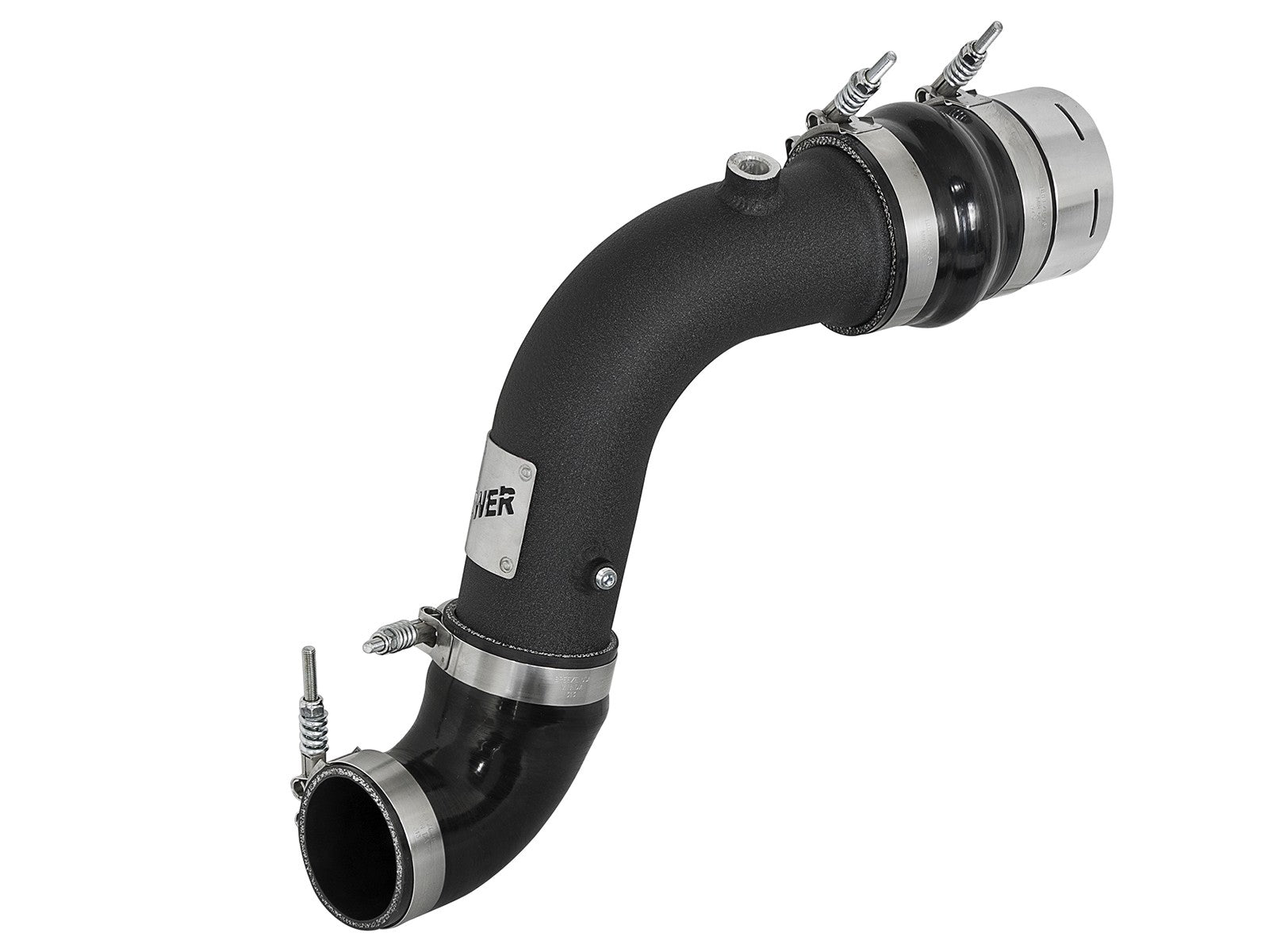 BladeRunner 3 Inch Aluminum Cold Charge Pipe Black Ford Diesel Trucks 17-22 V8-6.7L (td) aFe Power