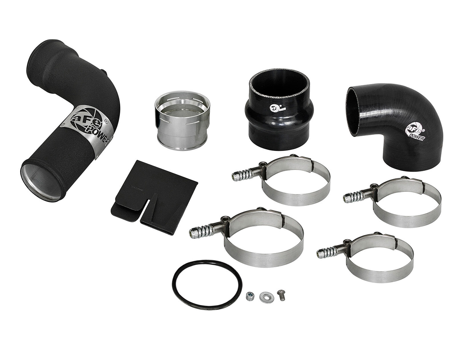 BladeRunner 3 Inch Aluminum Cold Charge Pipe Black Ford Diesel Trucks 17-22 V8-6.7L (td) aFe Power