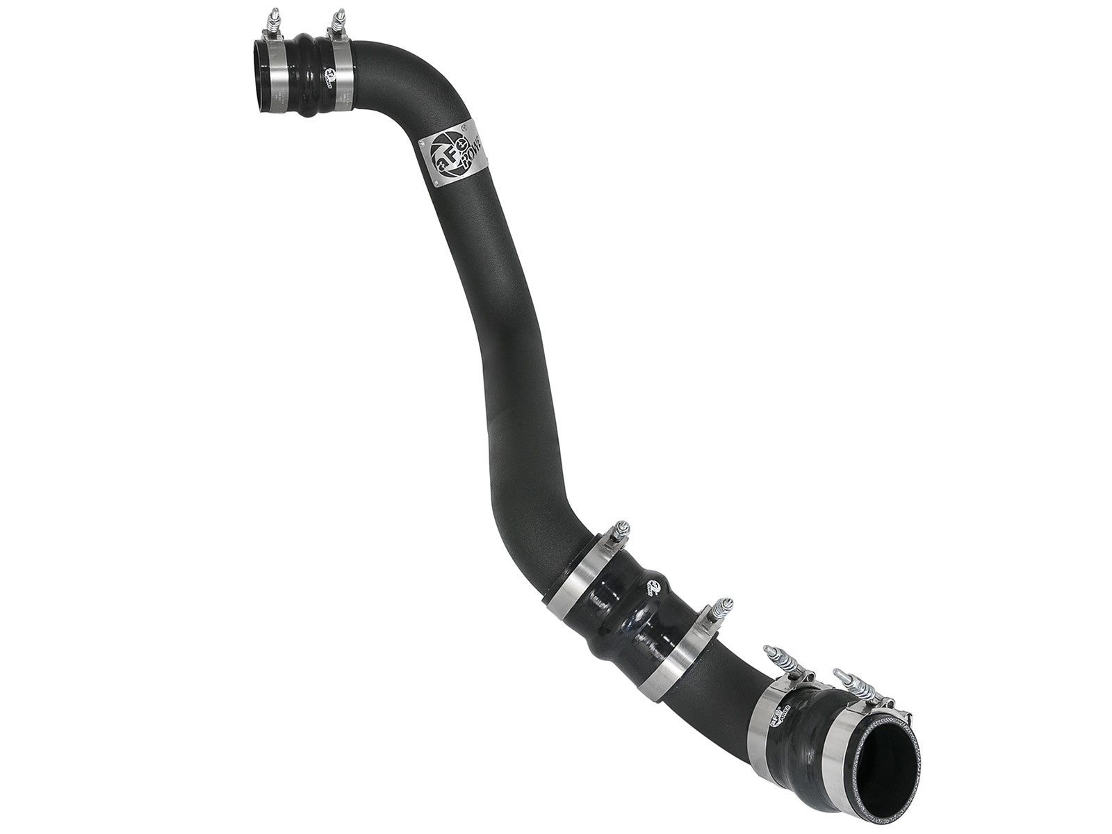 BladeRunner 3 Inch Aluminum Hot Charge Pipe Black GM Diesel Trucks 17-19 V8-6.6L (td) L5P aFe Power