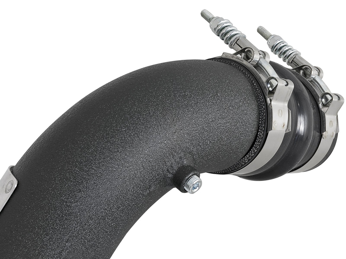 BladeRunner 3 Inch Aluminum Hot Charge Pipe Black GM Diesel Trucks 17-19 V8-6.6L (td) L5P aFe Power