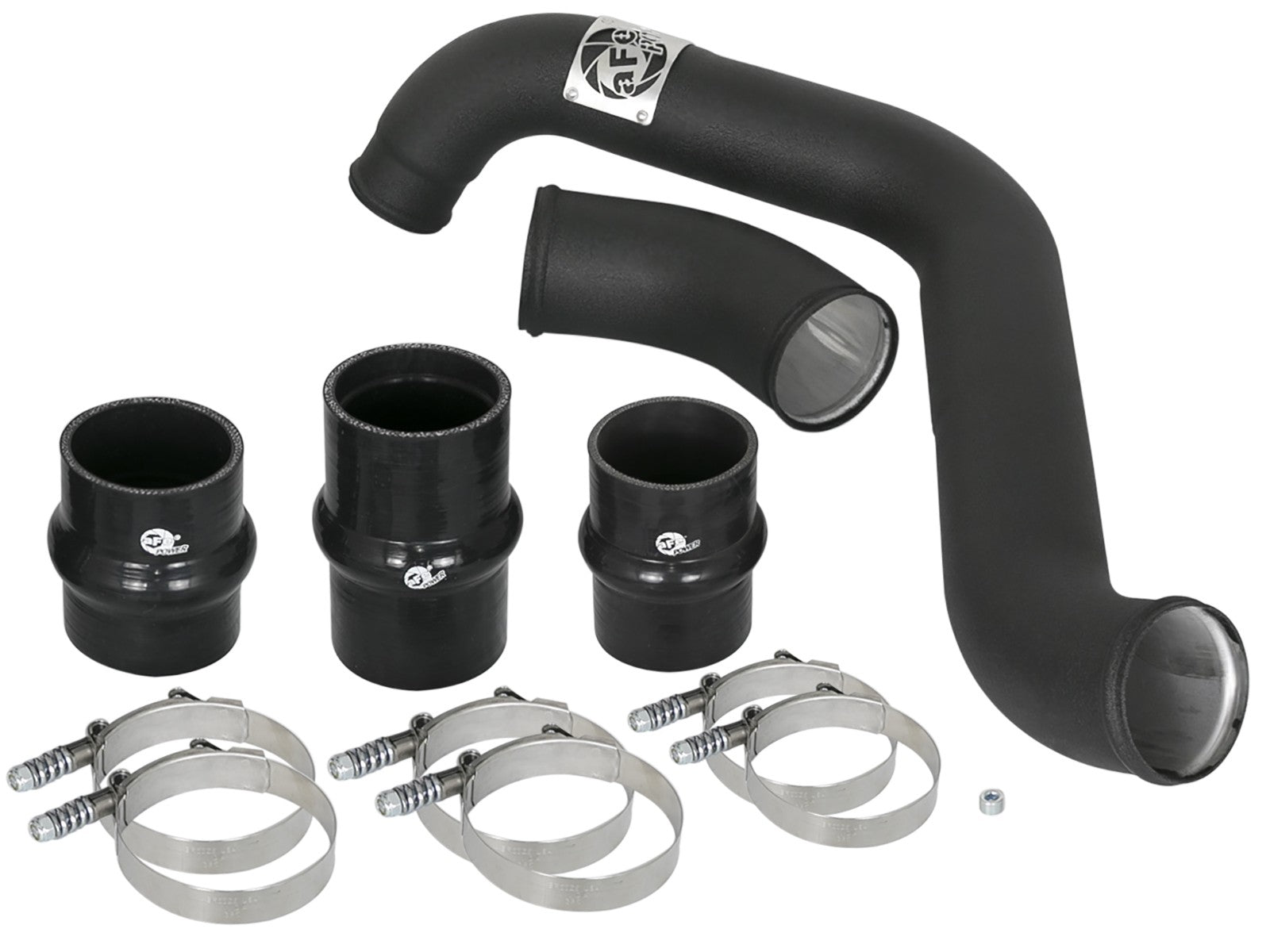 BladeRunner 3 Inch Aluminum Hot Charge Pipe Black GM Diesel Trucks 17-19 V8-6.6L (td) L5P aFe Power