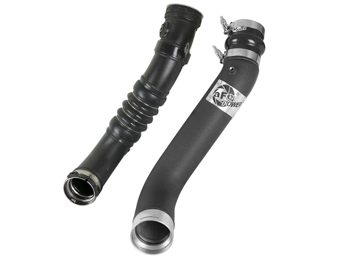 BladeRunner 3 Inch Aluminum Cold Charge Pipe Black GM Diesel Trucks 17-19 V8-6.6L (td) L5P aFe Power