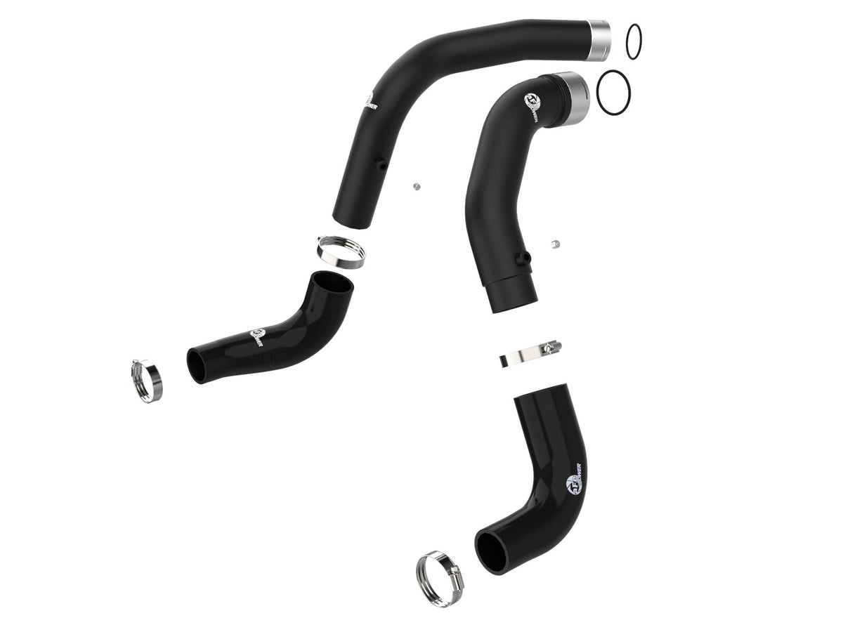 BladeRunner 3 Inch Aluminum Hot and Cold Charge Pipe Kit Black Jeep Wrangler (Jl) 20-23 V6-3.0L (td) EcoDiesel aFe Power