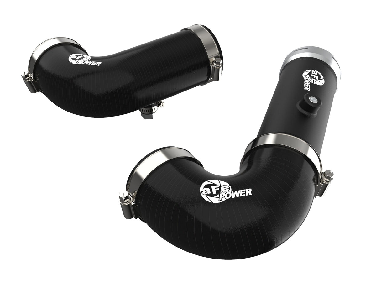 BladeRunner 3 Inch & 3-1/2 Inch Aluminum Hot and Cold Charge Pipe Kit Black GM Trucks/SUVs 20-26 L6-3.0L (td) LM2/LZ0 aFe Power