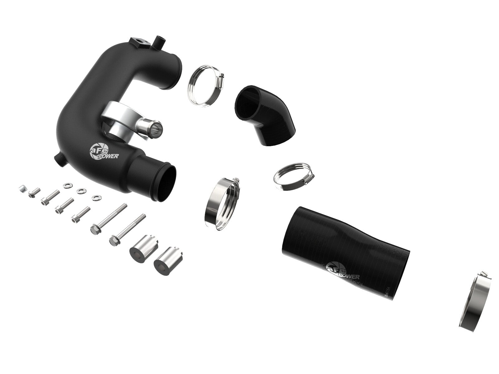 BladeRunner 2-1/2 Inch Aluminum Hot Charge Pipe Black Jeep Wrangler (Jl) 18-23 L4-2.0L (t) aFe Power