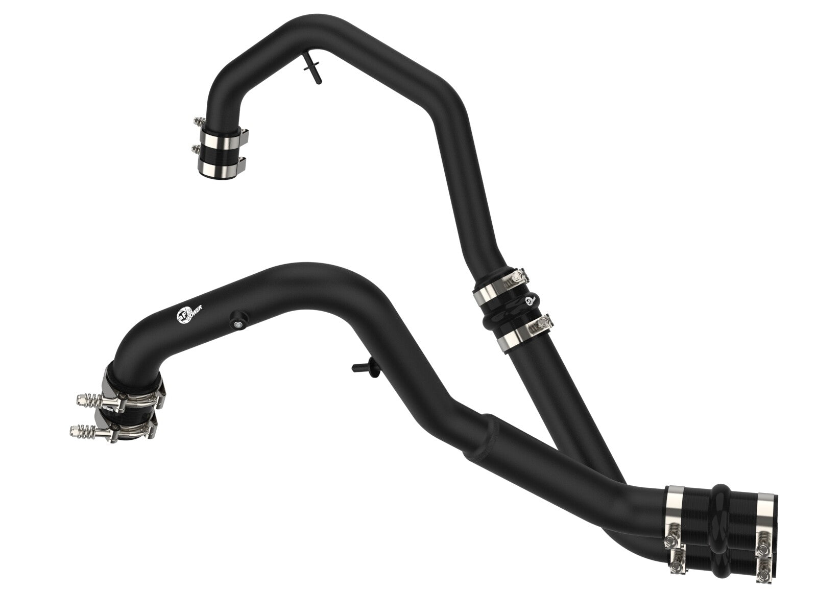 BladeRunner 2 Inch to 2-1/2 Inch Aluminum Hot Charge Pipe Black Ford F-150 21-24 V6-2.7L (tt) aFe Power