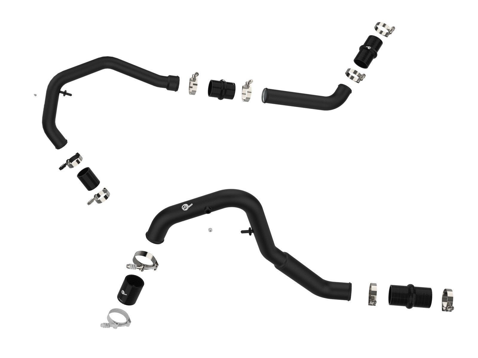BladeRunner 2 Inch to 2-1/2 Inch Aluminum Hot Charge Pipe Black Ford F-150 21-24 V6-2.7L (tt) aFe Power