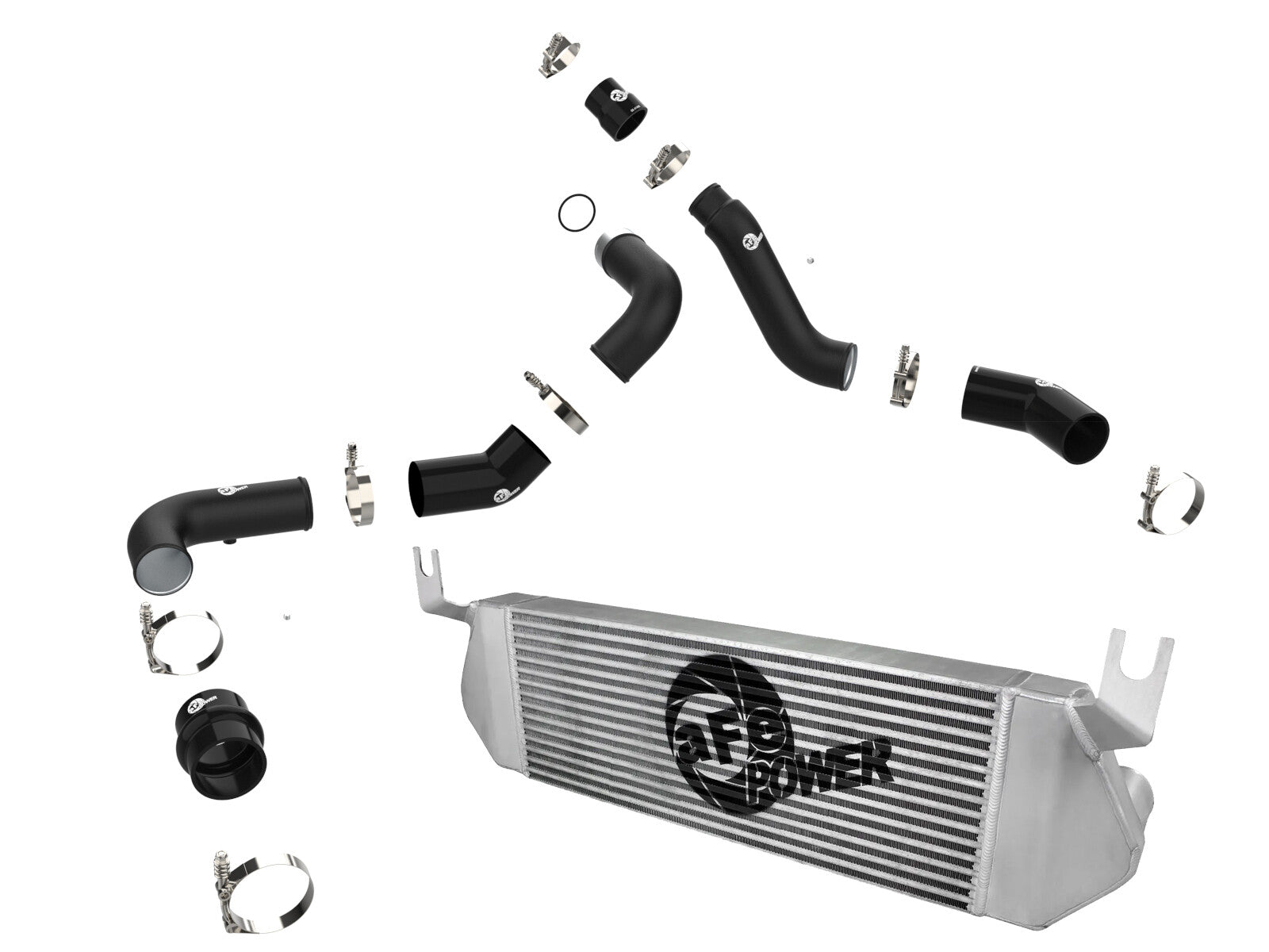 BladeRunner GT Series Intercooler Kit w/ Black Tubes Ram 1500 16-19 V6-3.0L (td) aFe Power