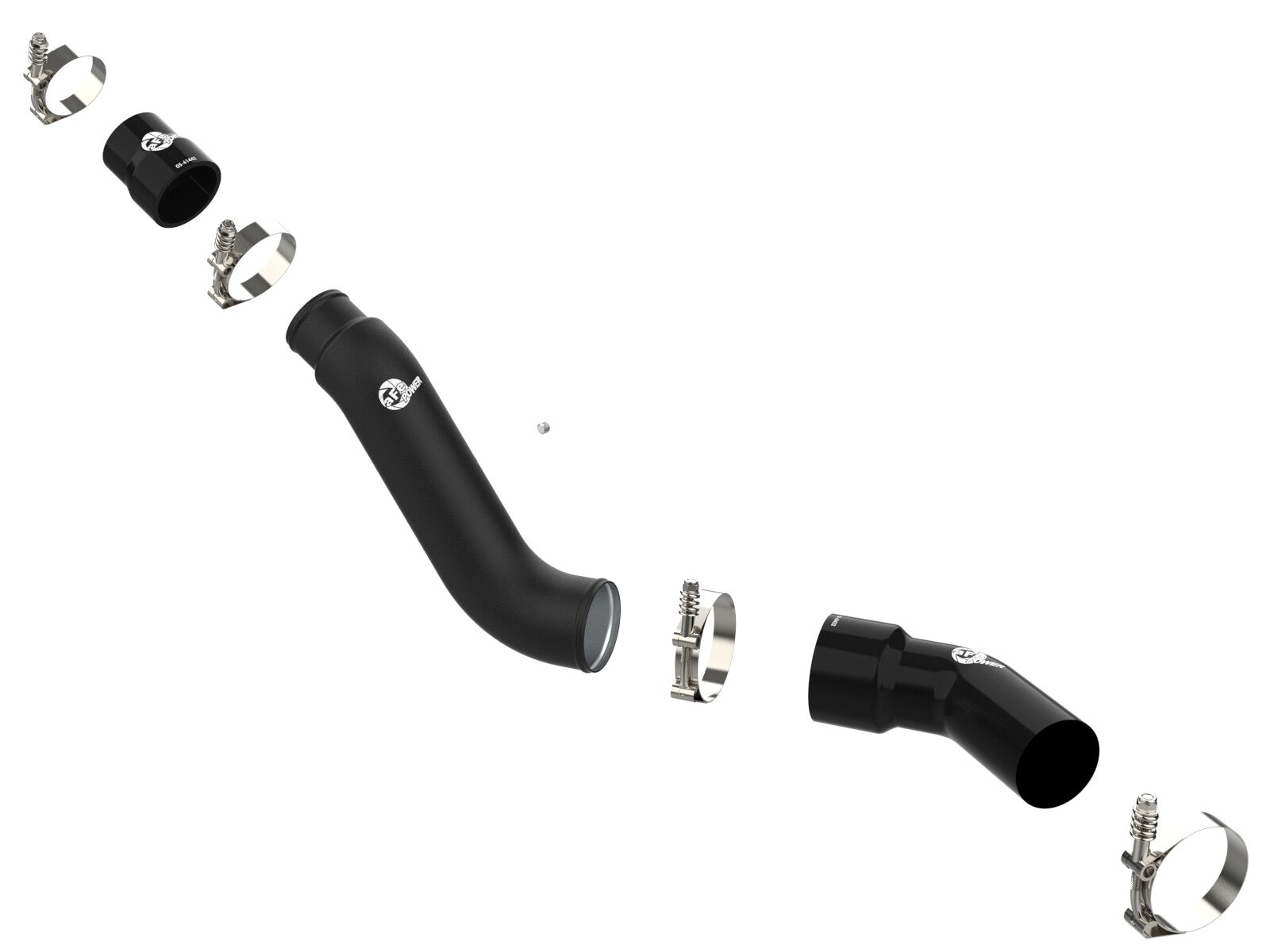 BladeRunner 2-1/2 Inch & 3 Inch Aluminum Hot Charge Pipe Black Ram 1500 16-19 V6-3.0L (td) aFe Power