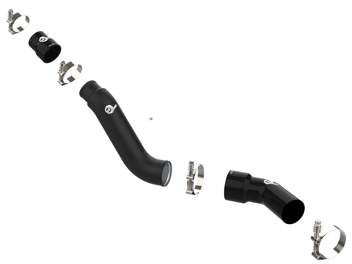 BladeRunner 2-1/2 Inch & 3 Inch Aluminum Hot Charge Pipe Black Ram 1500 16-19 V6-3.0L (td) aFe Power