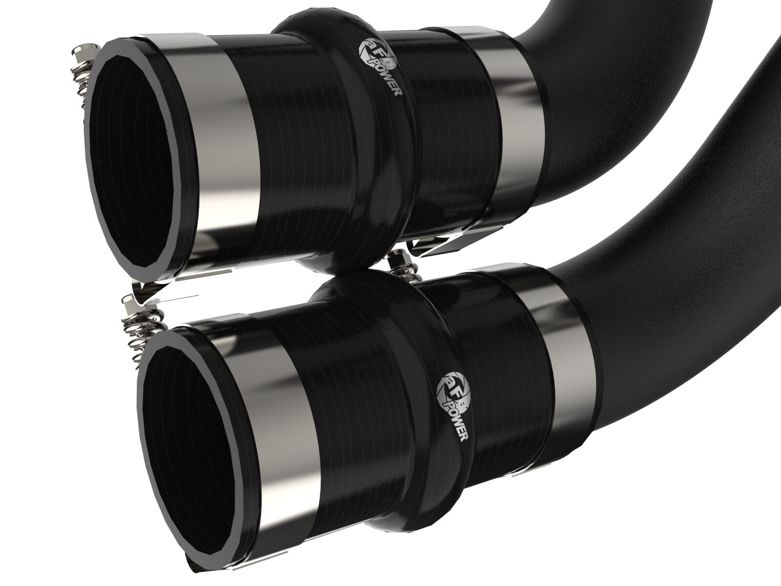 BladeRunner 3 Inch Aluminum Hot and Cold Charge Pipe Kit Black Ford F-150/Raptor 21-26 V6-3.5L (tt) aFe Power