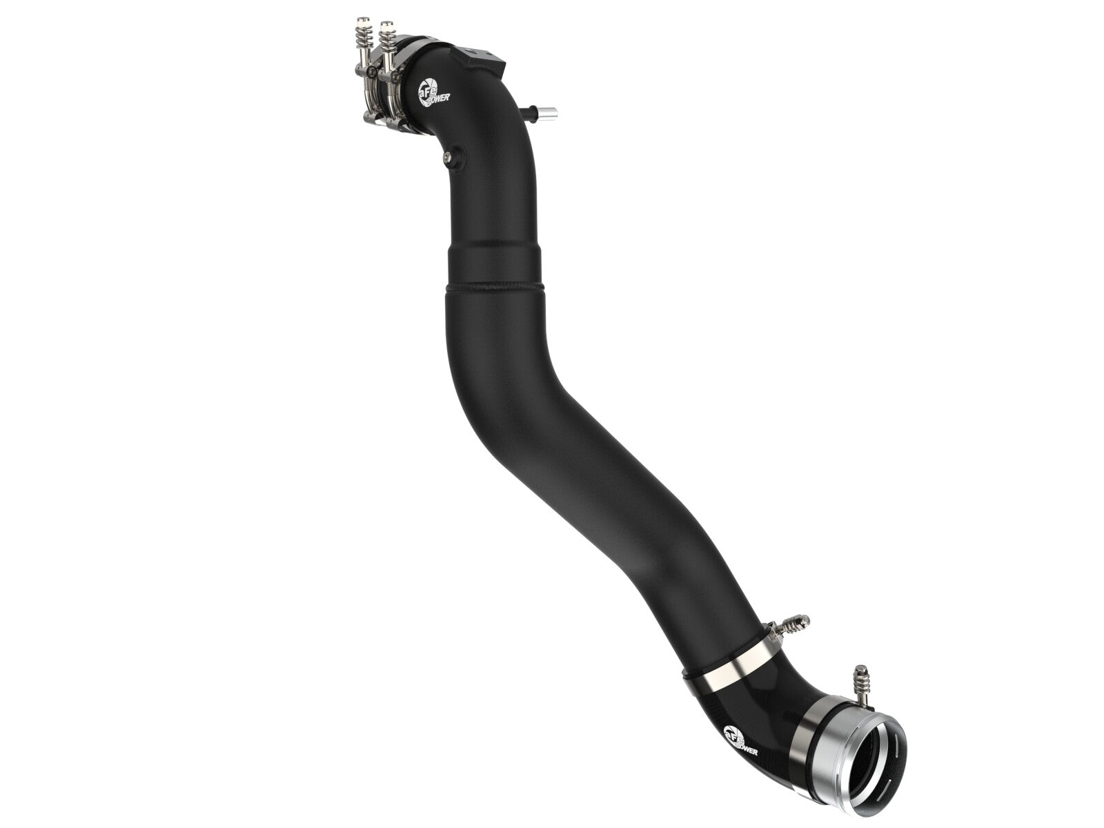 BladeRunner 3 Inch Aluminum Cold Charge Pipe Black Ford F-150/Raptor 21-26 V6-3.5L (tt) aFe Power