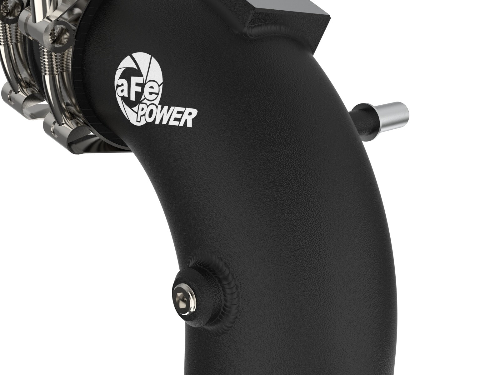 BladeRunner 3 Inch Aluminum Cold Charge Pipe Black Ford F-150/Raptor 21-26 V6-3.5L (tt) aFe Power