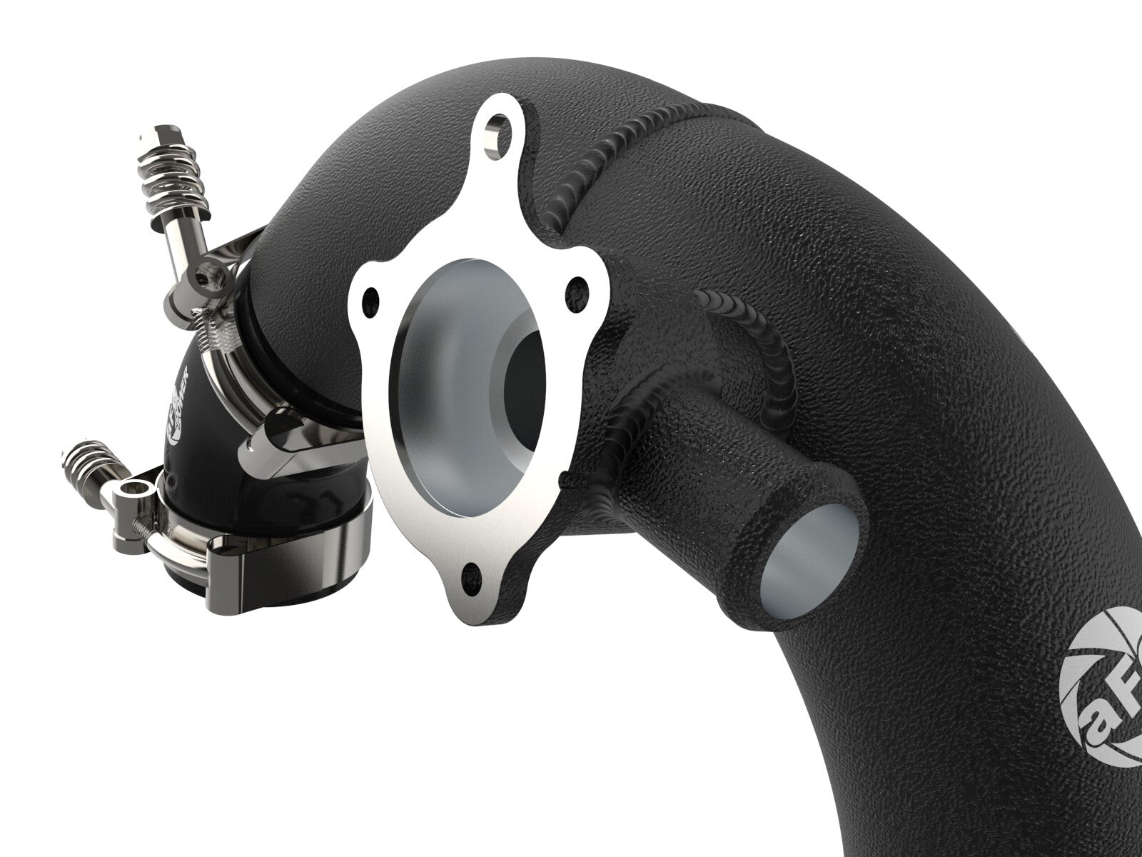 BladeRunner 3 Inch Aluminum Hot Charge Pipe Black Ford Bronco 21-24/Ranger 2024 L4-2.3L (t) aFe Power