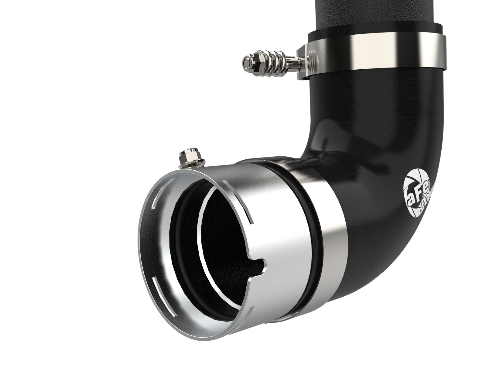 BladeRunner 2-1/4 Inch & 2-1/2 Inch Aluminum Hot Charge Pipe Black Ford Bronco 21-26 V6-2.7L (tt) aFe Power