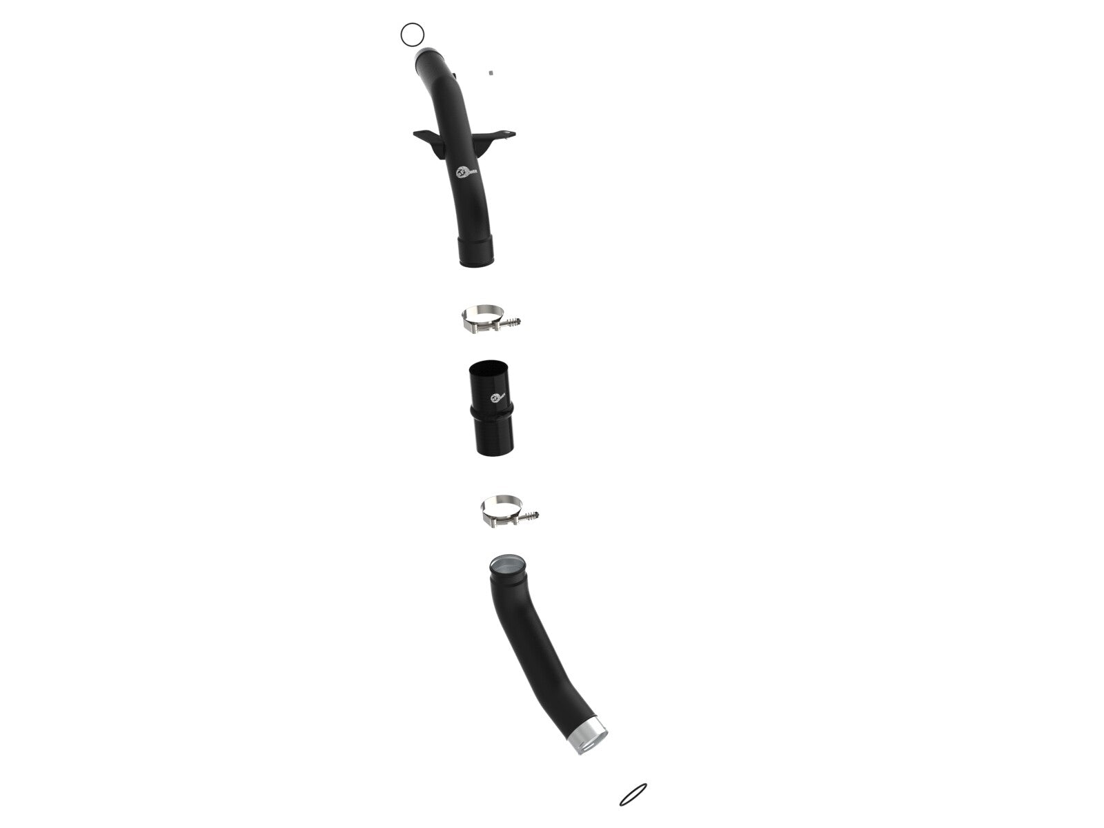 BladeRunner 2-1/2 Inch & 3 Inch Aluminum Hot Charge Pipe Black Ram 1500 20-22 V6-3.0L (td) aFe Power