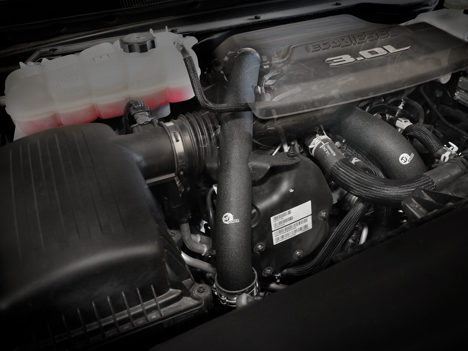 BladeRunner 2-1/2 Inch & 3 Inch Aluminum Hot Charge Pipe Black Ram 1500 20-22 V6-3.0L (td) aFe Power