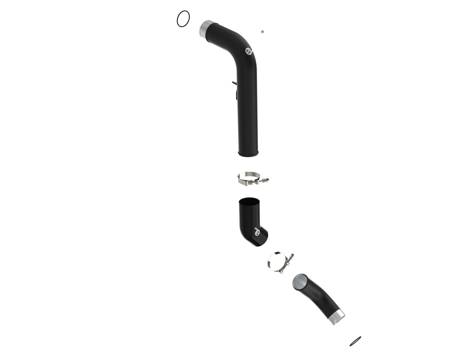 BladeRunner 3 Inch Aluminum Cold Charge Pipe Black Ram 1500 20-22 V6-3.0L (td) aFe Power