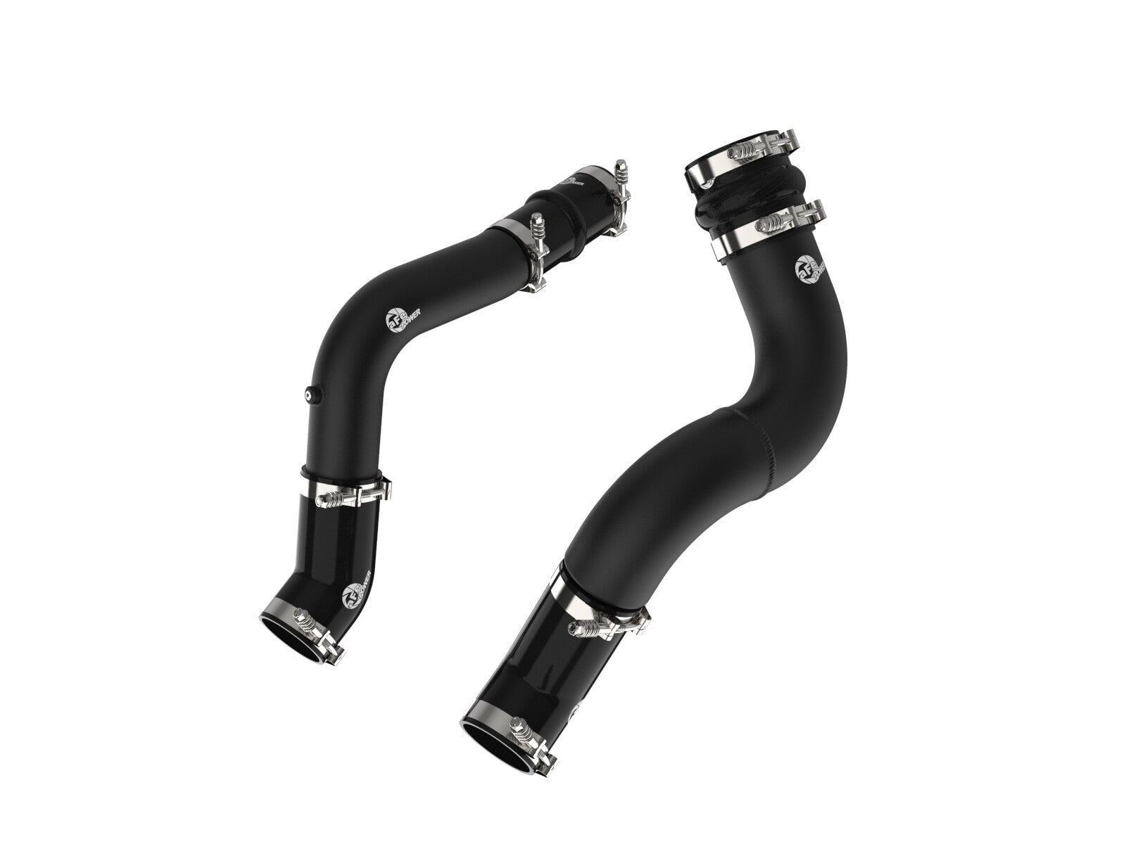 BladeRunner Aluminum Hot and Cold Charge Pipe Kit Black Ram Diesel Trucks 19-23 L6-6.7L (td) aFe Power