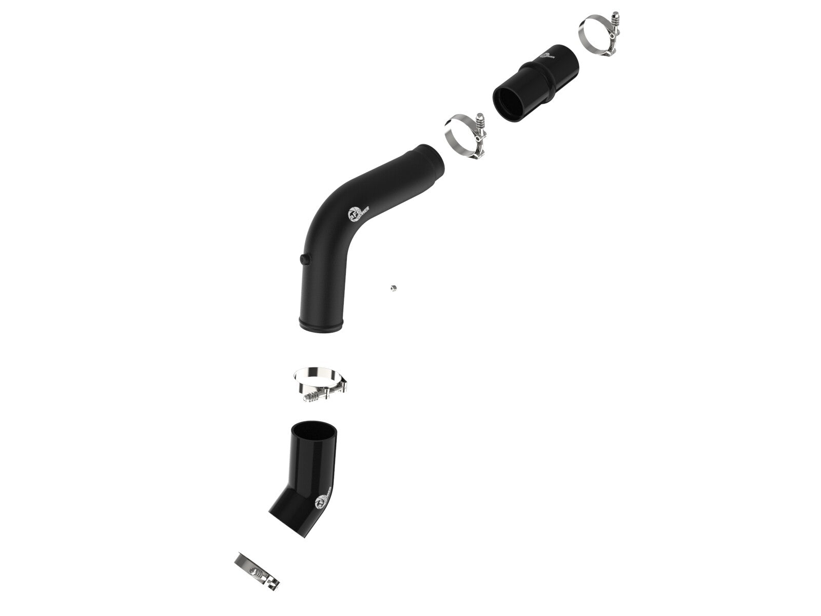 BladeRunner 3 Inch Aluminum Hot Charge Pipe Black Ram Diesel Trucks 19-23 L6-6.7L (td) aFe Power