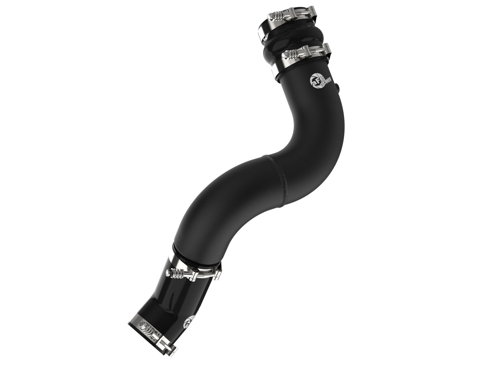 BladeRunner 3-1/2 Inch Aluminum Cold Charge Pipe Black Ram Diesel Trucks 19-23 L6-6.7L (td) aFe Power