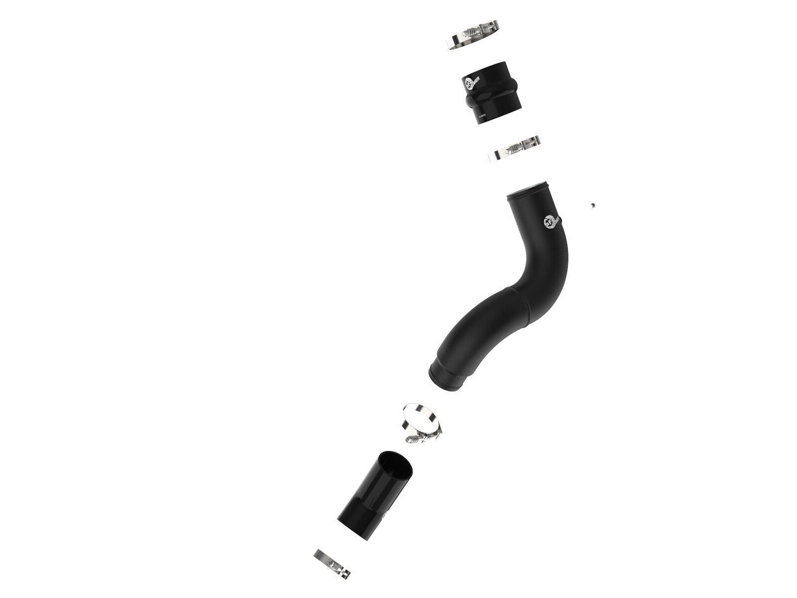 BladeRunner 3-1/2 Inch Aluminum Cold Charge Pipe Black Ram Diesel Trucks 19-23 L6-6.7L (td) aFe Power