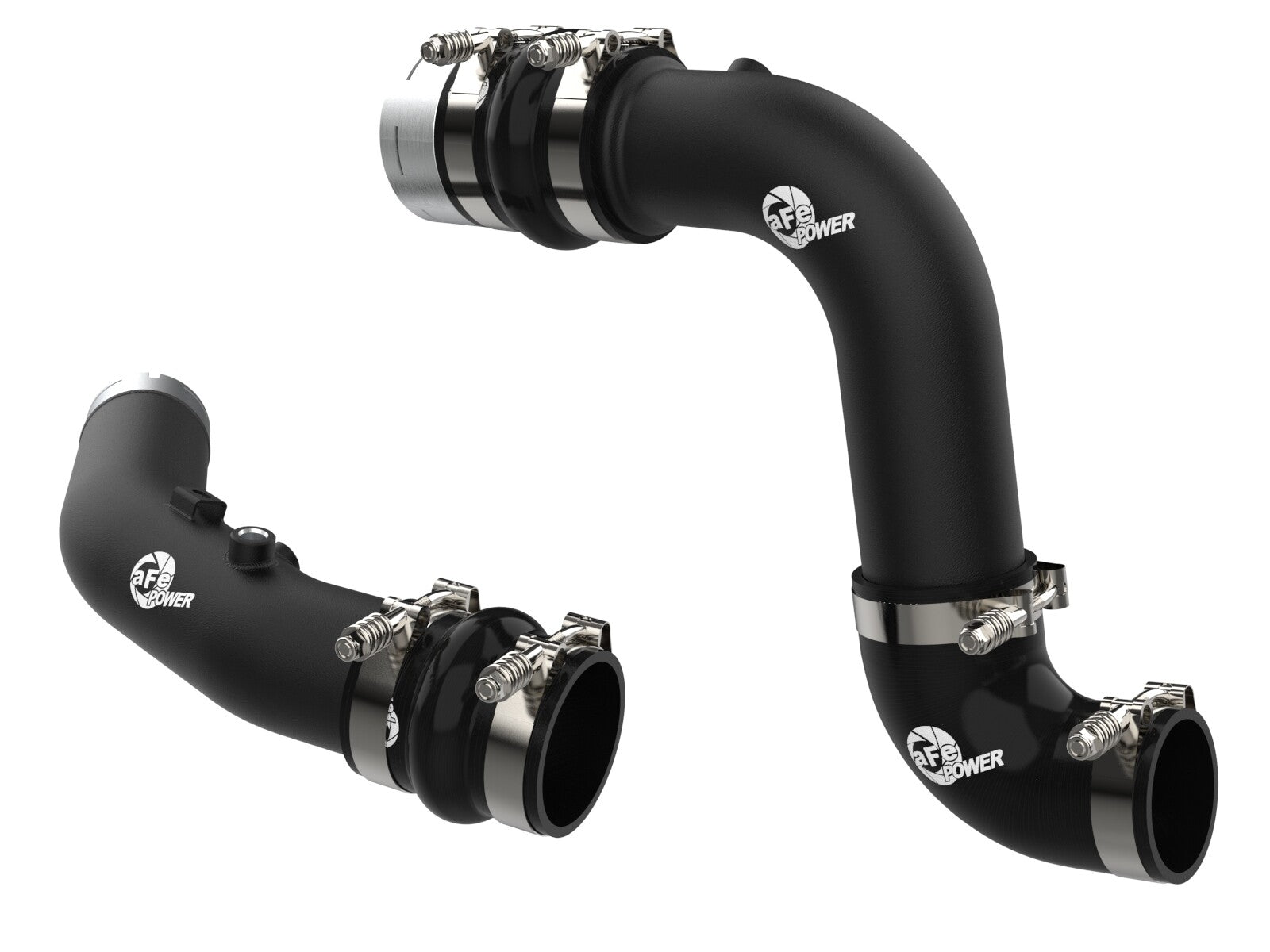 BladeRunner Aluminum Hot and Cold Charge Pipe Kit Ford Diesel Trucks 23-26 V8-6.7L (td) High Output aFe Power