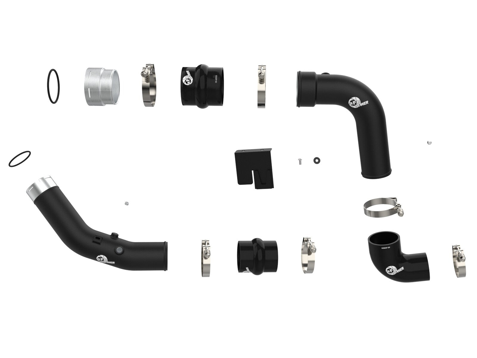 BladeRunner Aluminum Hot and Cold Charge Pipe Kit Ford Diesel Trucks 23-26 V8-6.7L (td) High Output aFe Power