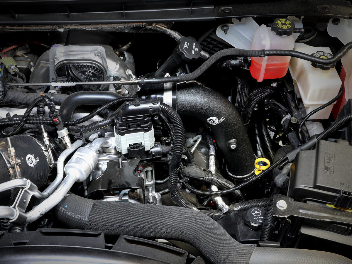 BladeRunner Aluminum Hot and Cold Charge Pipe Kit Black GM Diesel Trucks 24-26 V8-6.6L (td) L5P aFe Power