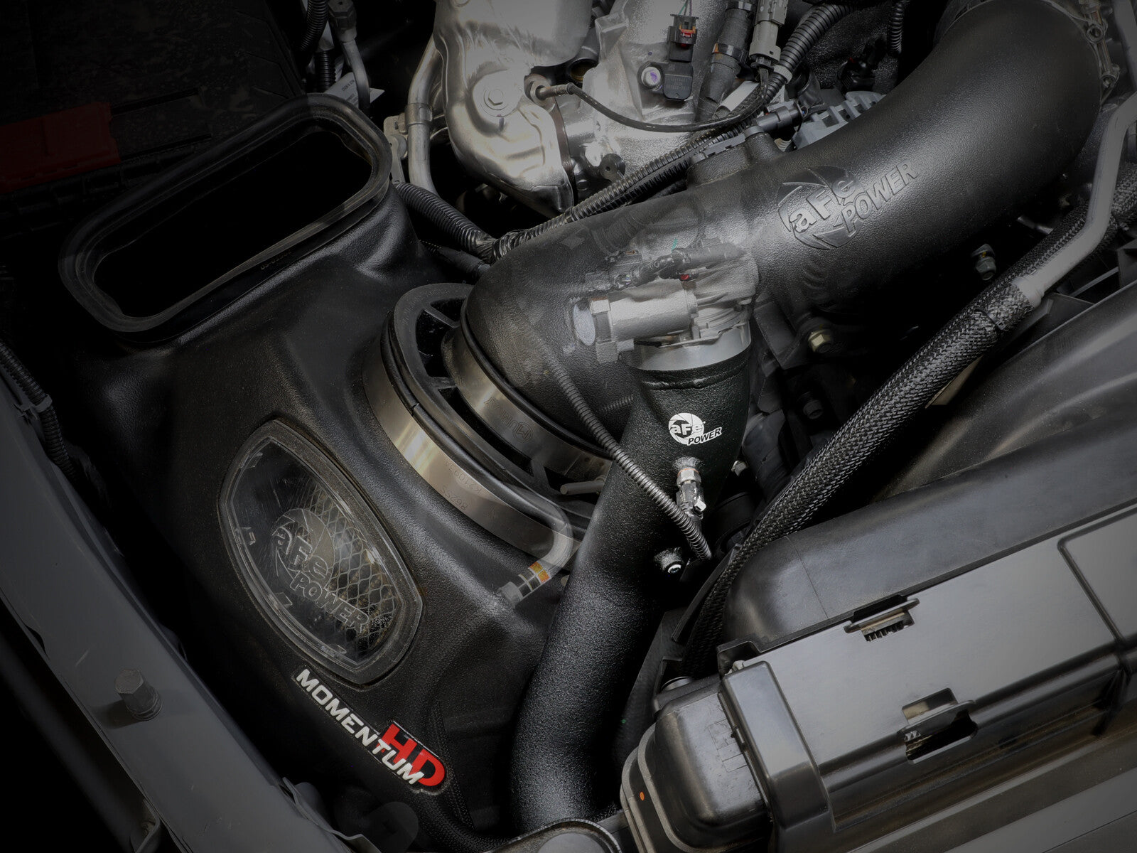BladeRunner Aluminum Hot and Cold Charge Pipe Kit Black GM Diesel Trucks 24-26 V8-6.6L (td) L5P aFe Power