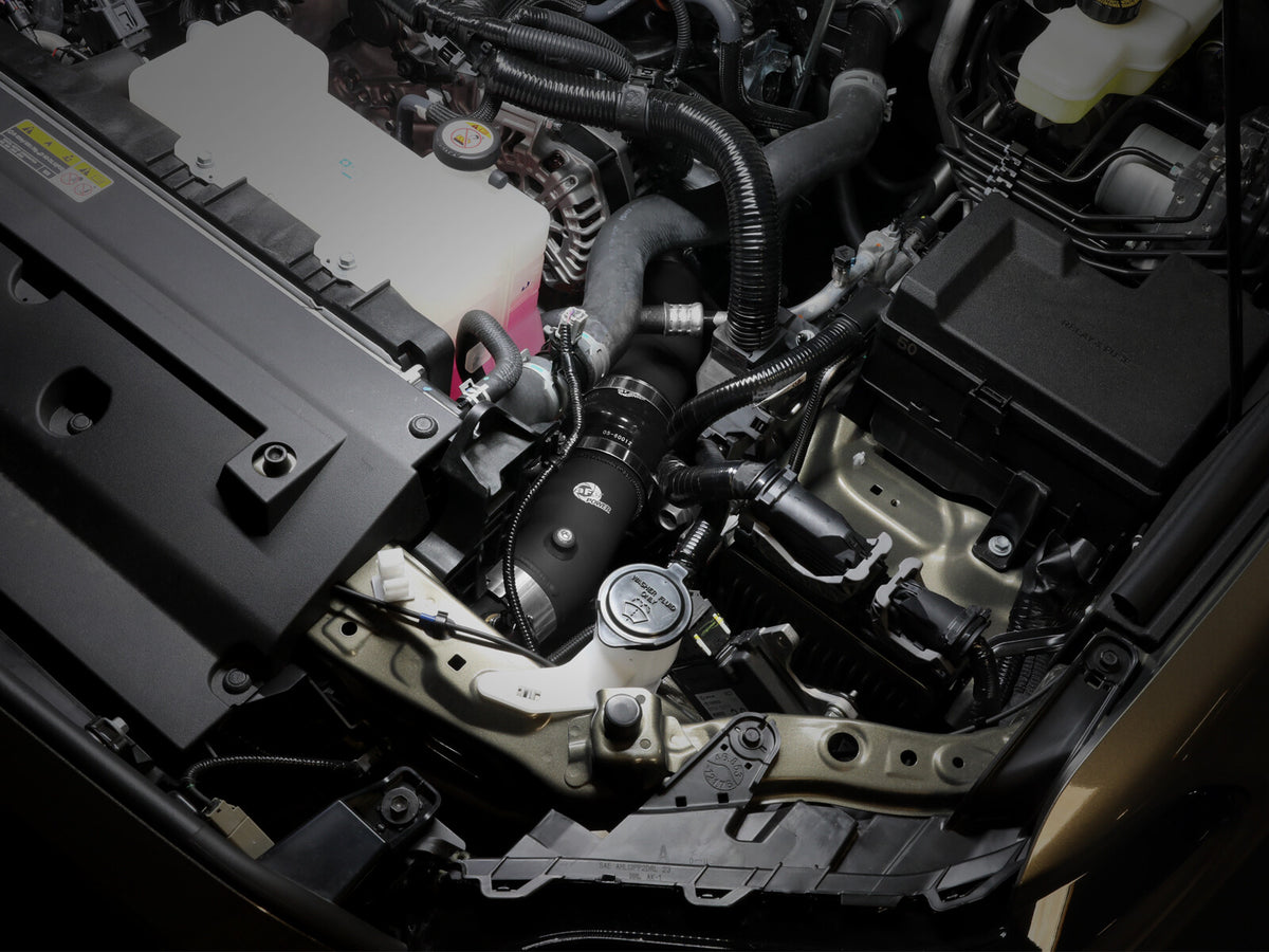 BladeRunner Aluminum Hot and Cold Charge Pipe Kit Black Toyota Tacoma 24-26 L4-2.4L (t) aFe Power