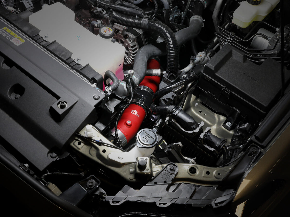 BladeRunner Aluminum Hot and Cold Charge Pipe Kit Red Toyota Tacoma 24-26 L4-2.4L (t) aFe Power