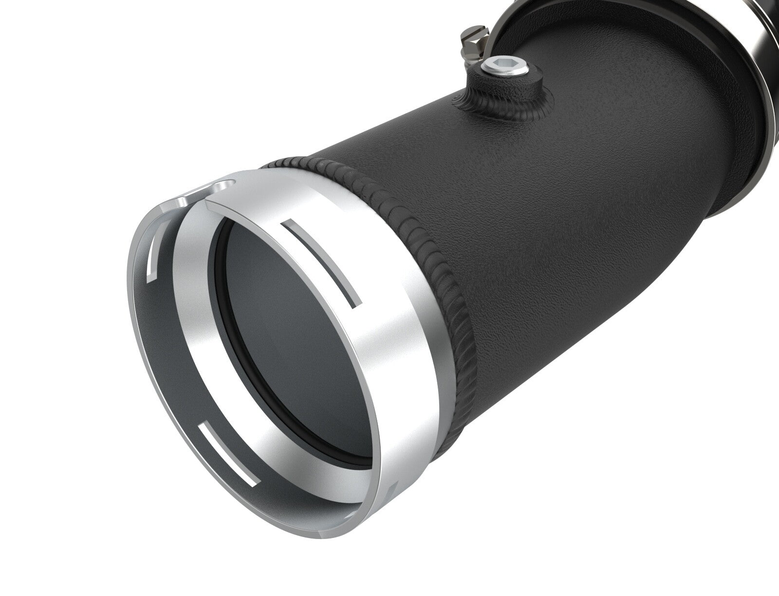 BladeRunner 2-1/2 Inch Aluminum Hot Charge Pipe Black Toyota Tacoma 24-26 L4-2.4L (t) aFe Power