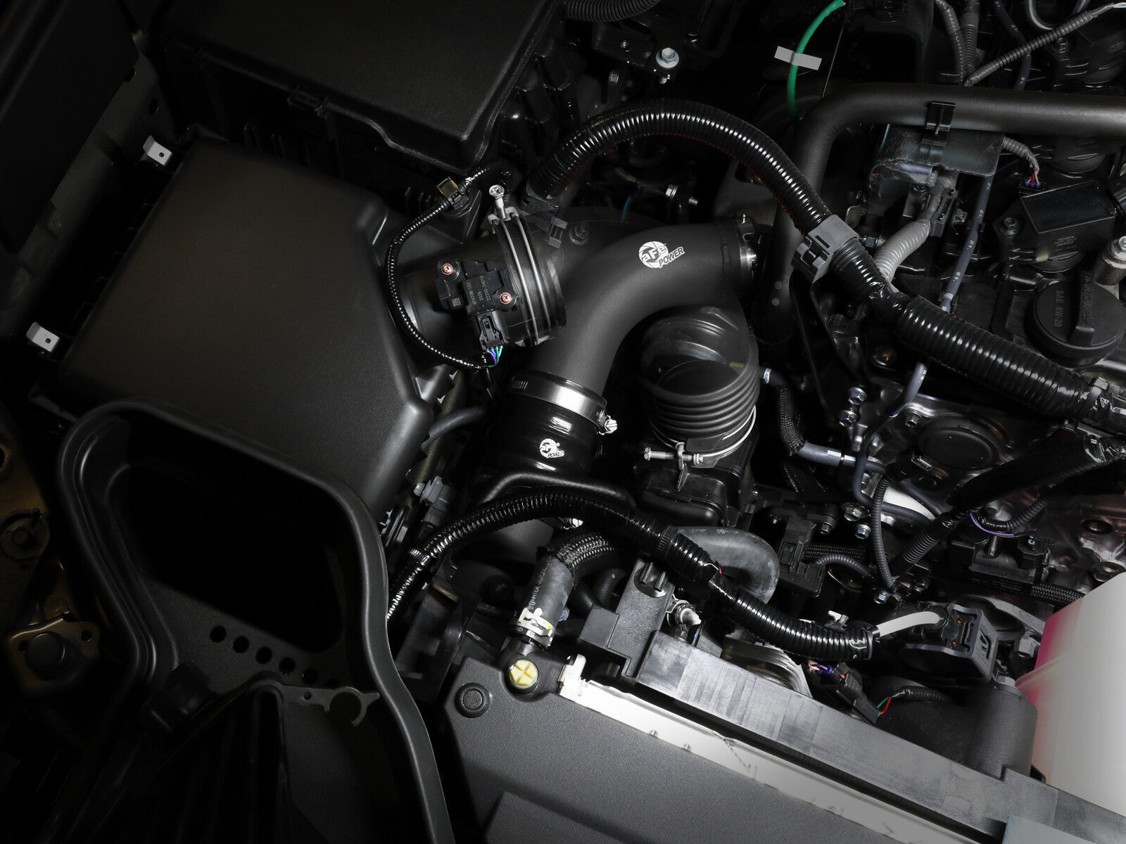 BladeRunner 2-1/2 Inch Aluminum Hot Charge Pipe Black Toyota Tacoma 24-26 L4-2.4L (t) aFe Power