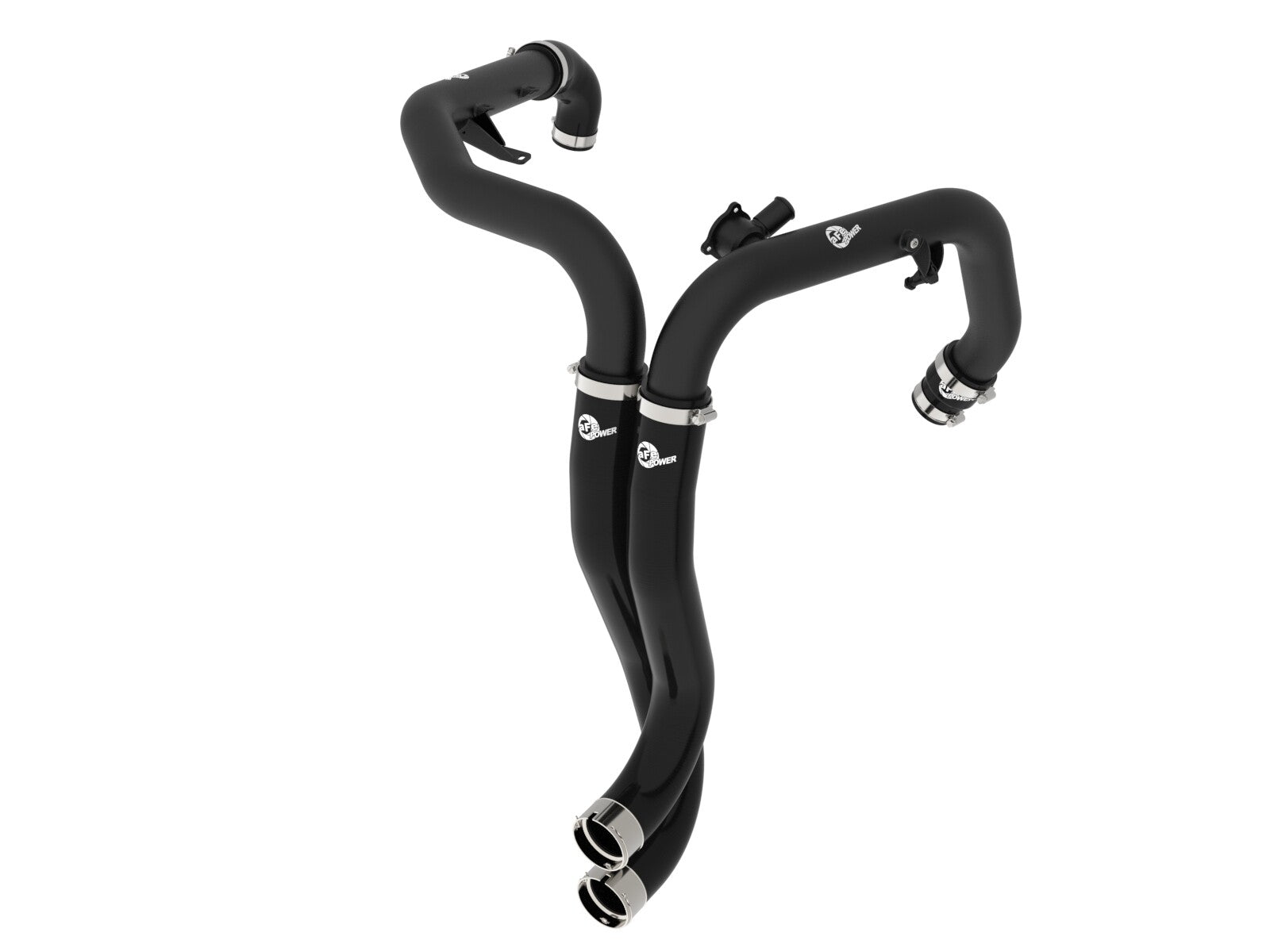 BladeRunner 2-1/4 Inch Aluminum Hot Charge Pipe Black Ford Bronco Raptor 22-26/Ranger Raptor 24-26 V6-3.0L (tt) aFe Power