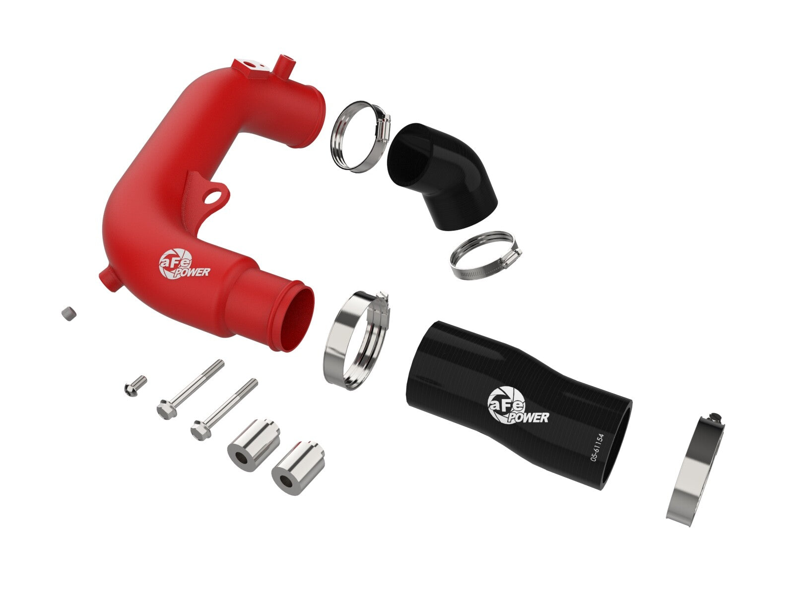 BladeRunner 2-1/2 Inch Aluminum Hot Charge Pipe Red Jeep Wrangler (Jl) 24-26 L4-2.0L (t) aFe Power