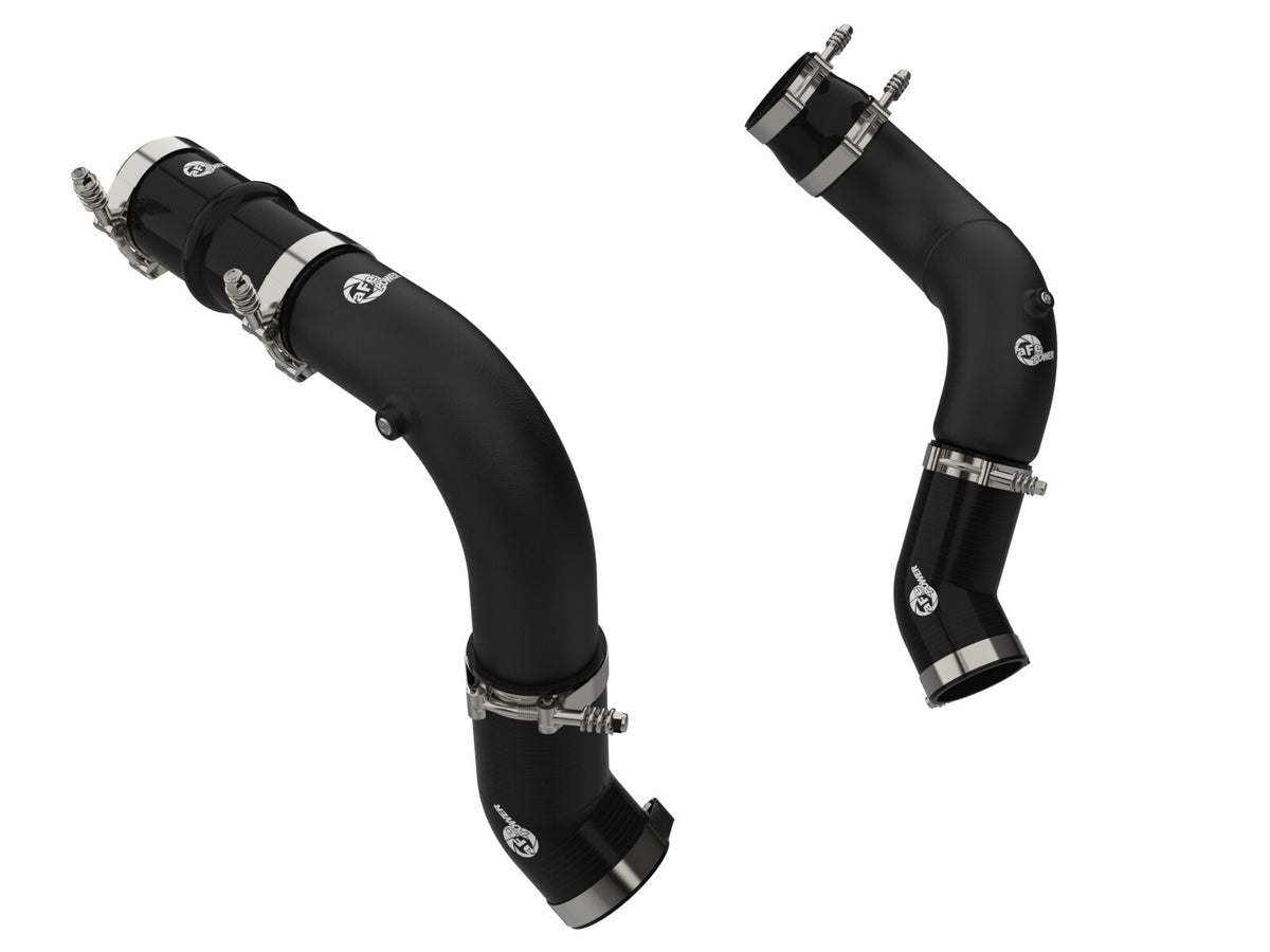 BladeRunner Aluminum Hot and Cold Charge Pipe Kit Black Ram Diesel Trucks 25-26 L6-6.7L (td) Black aFe Power