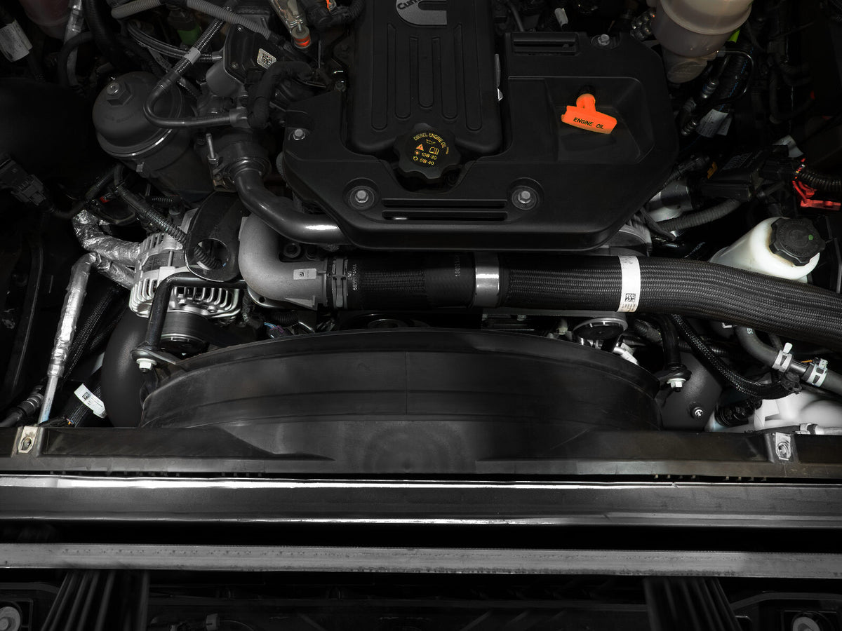 BladeRunner Aluminum Hot and Cold Charge Pipe Kit Black Ram Diesel Trucks 25-26 L6-6.7L (td) Black aFe Power