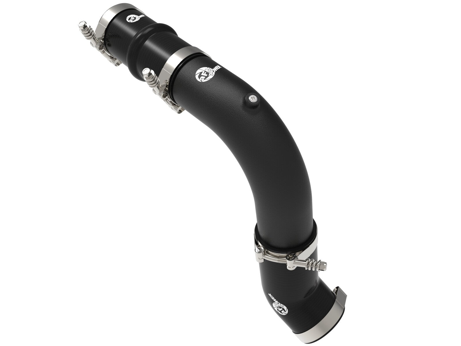 BladeRunner 2-1/2 Inch to 3 Inch Aluminum Hot-Side Charge Pipe Black Ram Diesel Trucks 25-26 L6-6.7L (td) aFe Power