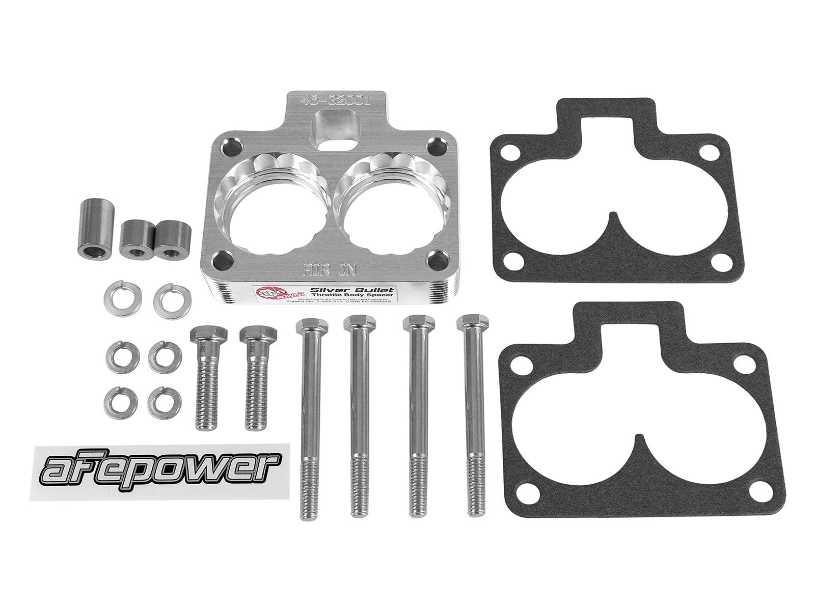 Silver Bullet Throttle Body Spacer Kit Dodge Trucks 94-01 V8-5.2L/5.9L aFe Power
