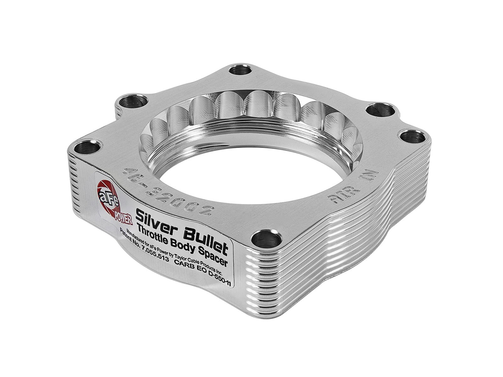 Silver Bullet Throttle Body Spacer Kit Dodge Trucks 03-08 V8-5.7L Hemi w/ aFe POWER Air Intake Only aFe Power