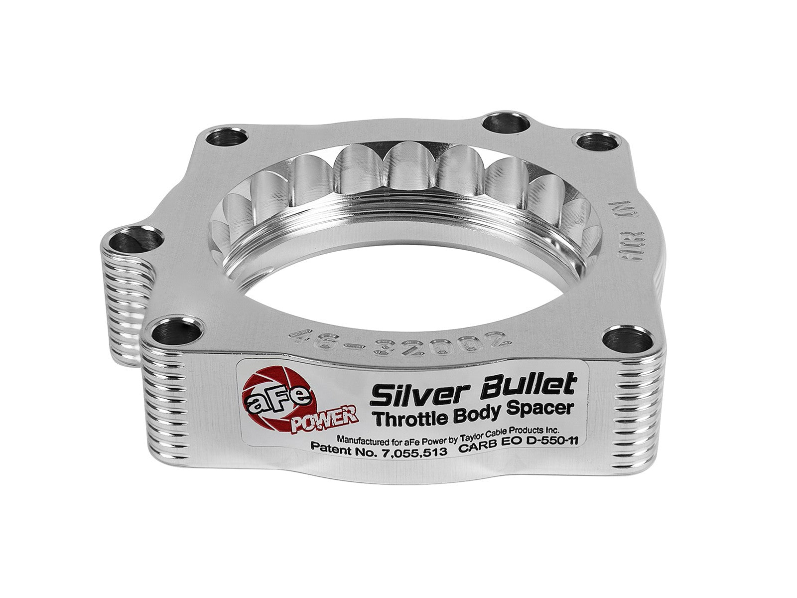 Silver Bullet Throttle Body Spacer Kit Dodge Trucks 03-08 V8-5.7L Hemi w/ aFe POWER Air Intake Only aFe Power