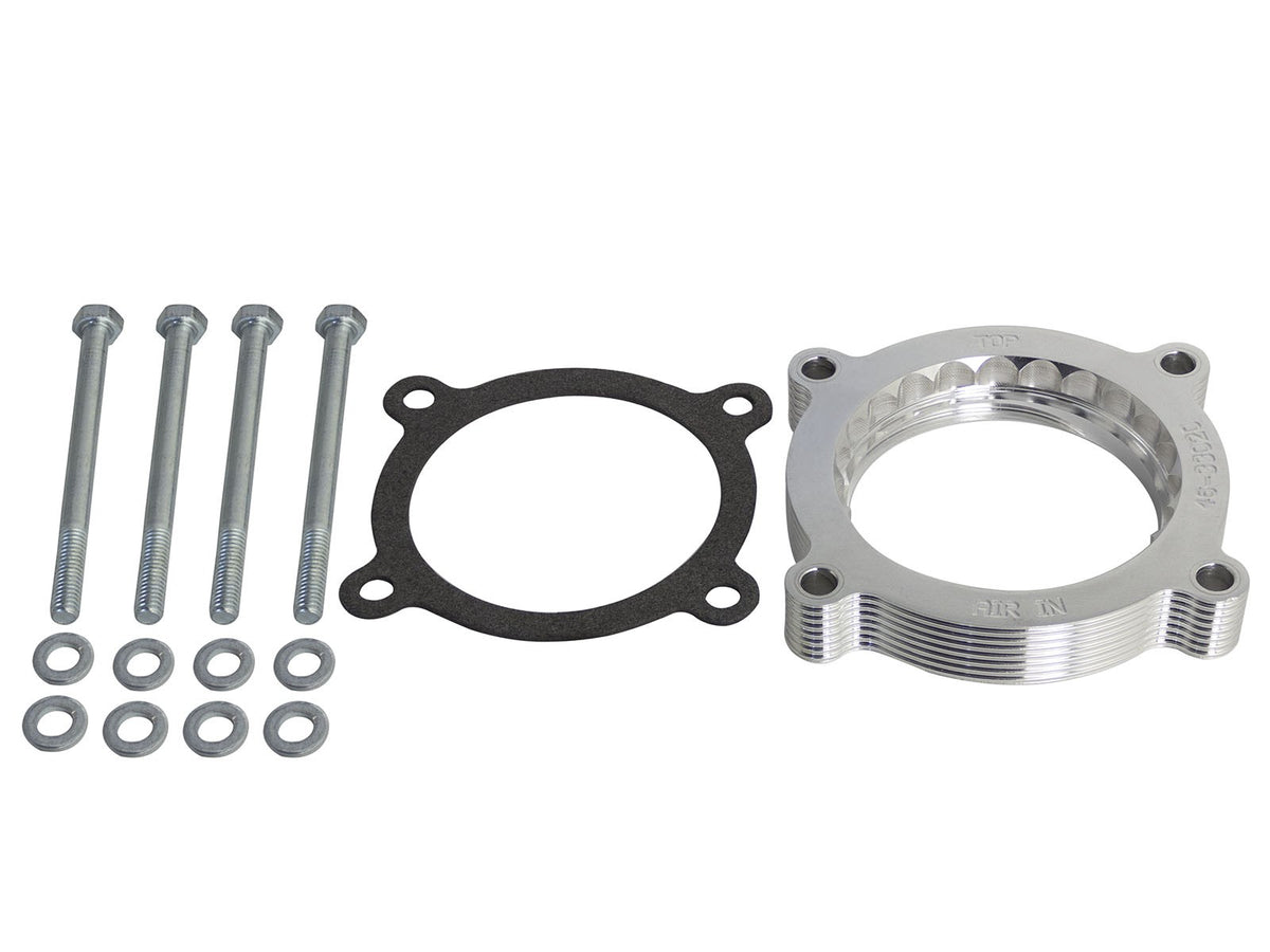 Silver Bullet Throttle Body Spacer Kit Ford Mustang GT 11-23 V8-5.0L 15 ft-lbs Torque Gain aFe Power