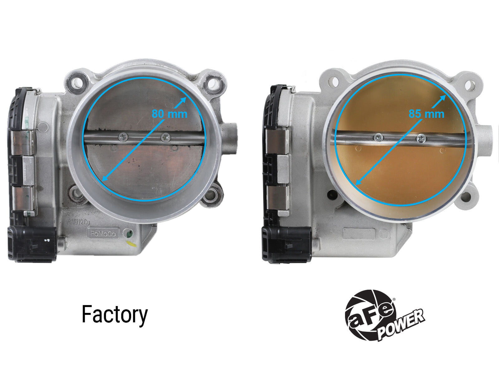 85mm Throttle Body Ford Mustang GT 18-25 V8-5.0L Gas Natural aFe Power