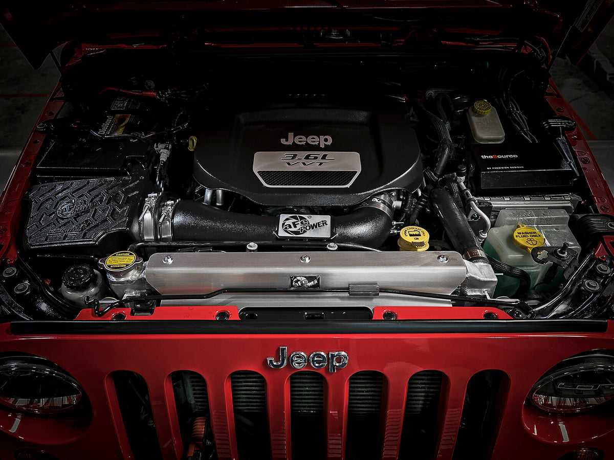 BladeRunner GT Series Bar and Plate Radiator w/ Hoses Jeep Wrangler (JK) 12-18 V6-3.6L aFe Power