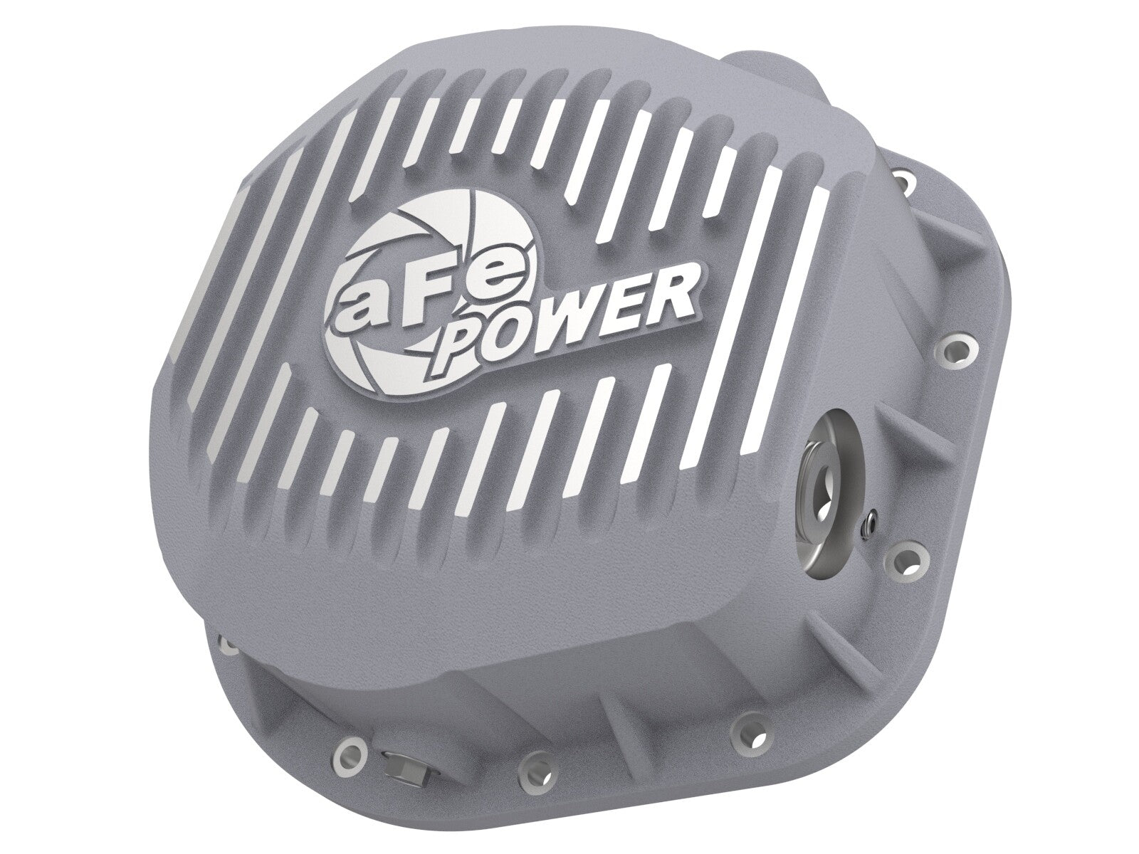 Street Series Rear Differential Cover Raw w/ Machined Fins Ford F-250/F-350/Excursion 86-26 V8 (td) (10.25/10.50-12) aFe Power
